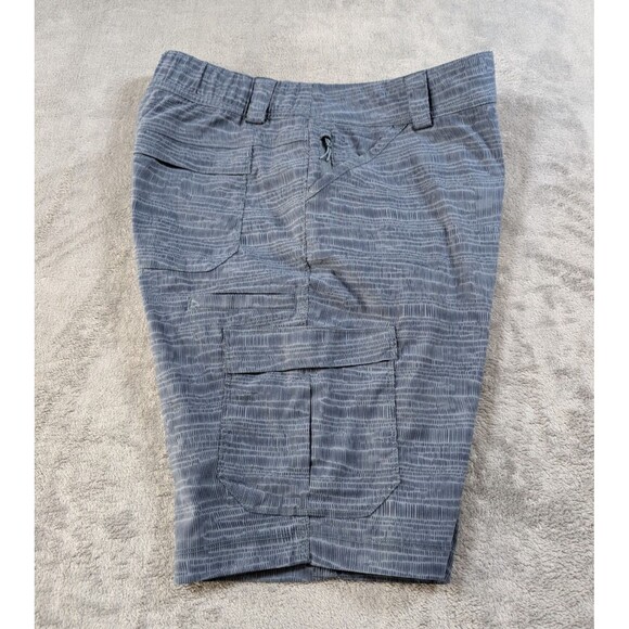 Duluth Trading Dry On The Fly Cargo Shorts Womens 12 Blue Nylon Hiking Comfort - Picture 3 of 11